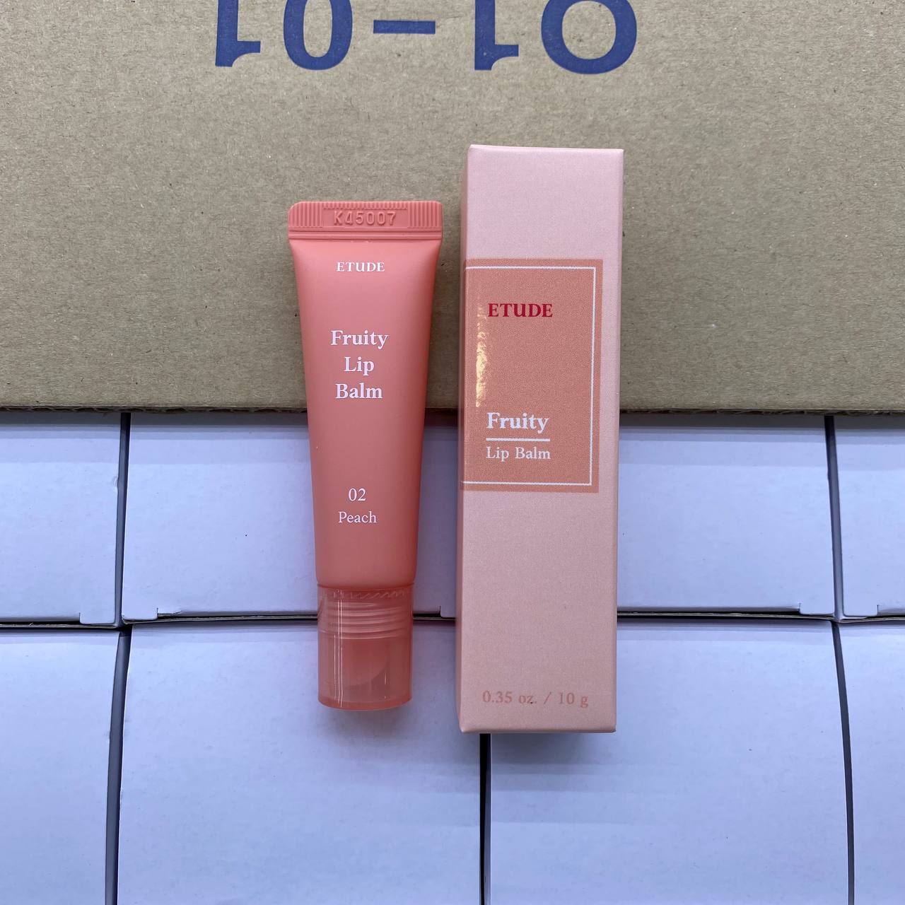 Бальзам для губ с персиком #02 Peach, Etude House Fruity Lip Balm