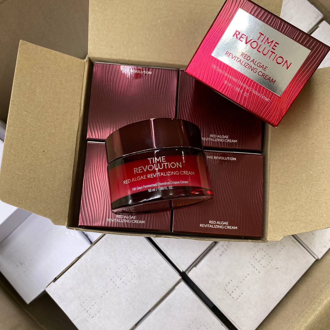 Интенсивный лифтинг-крем для лица Missha Time Revolution Red Algae Revitalizing Cream