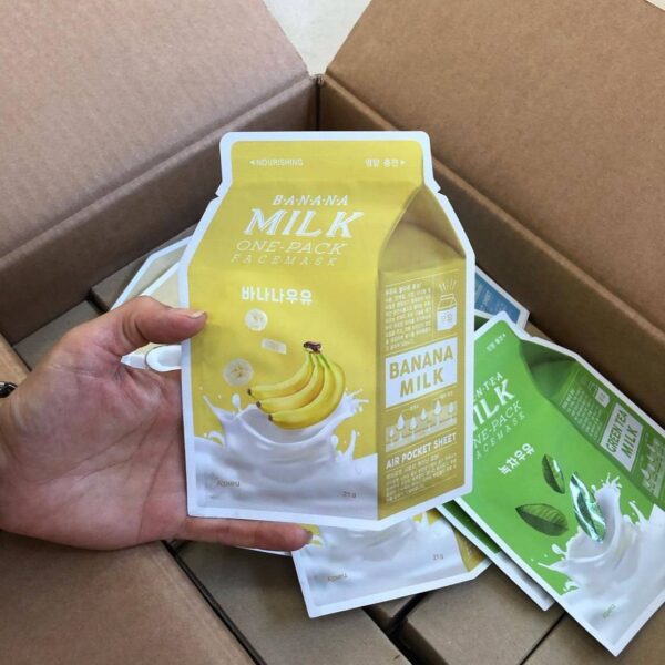 Молочная тканева маска Apieu Banana milk One-pack Facemask