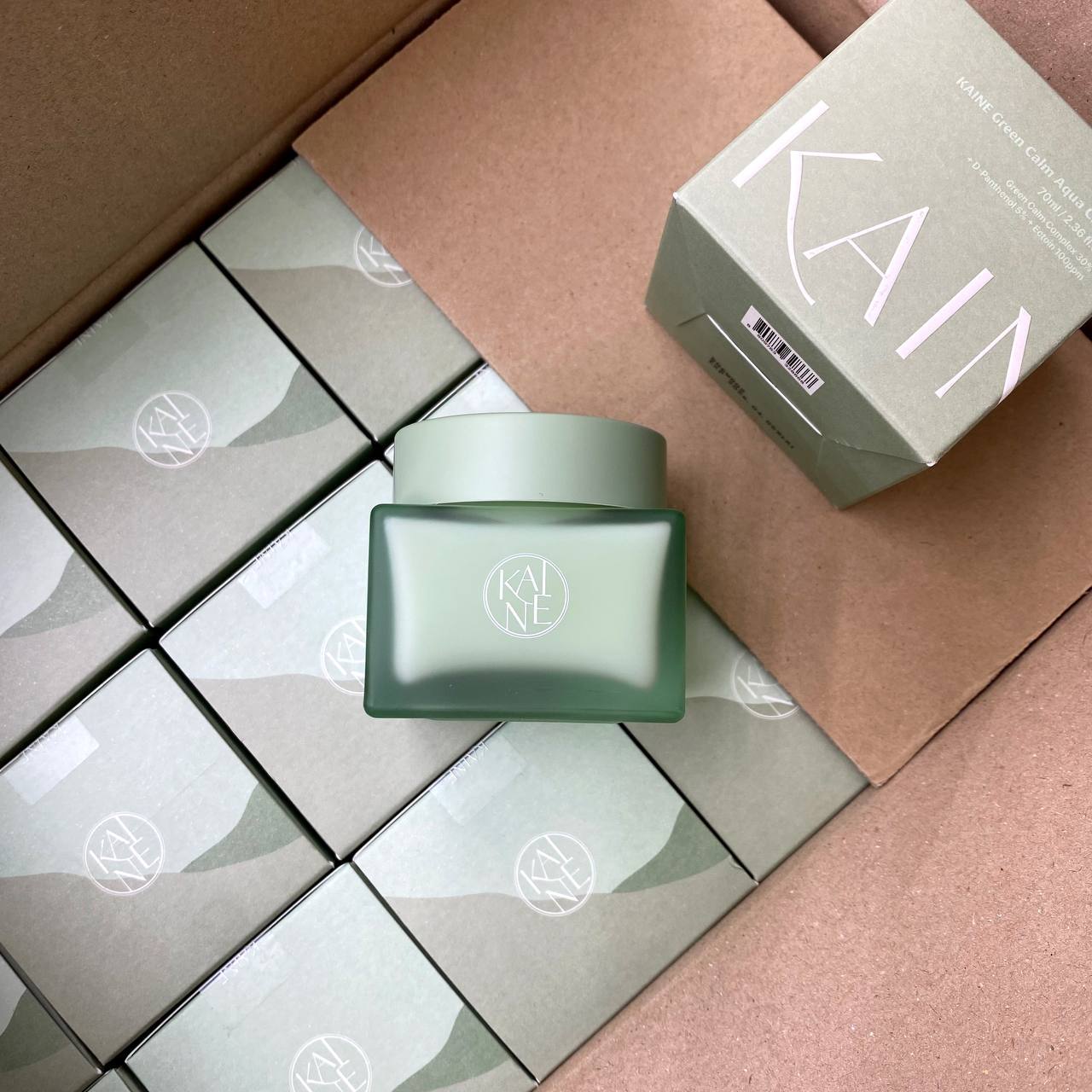 Восстанавливающий аква-крем для чувствительной кожи Kaine Green Calm Aqua Cream