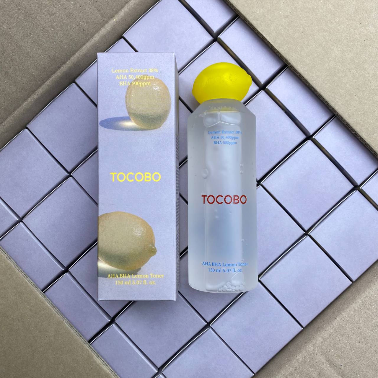 Кислотный тоник-эксфолиант Tocobo AHA BHA Lemon Toner