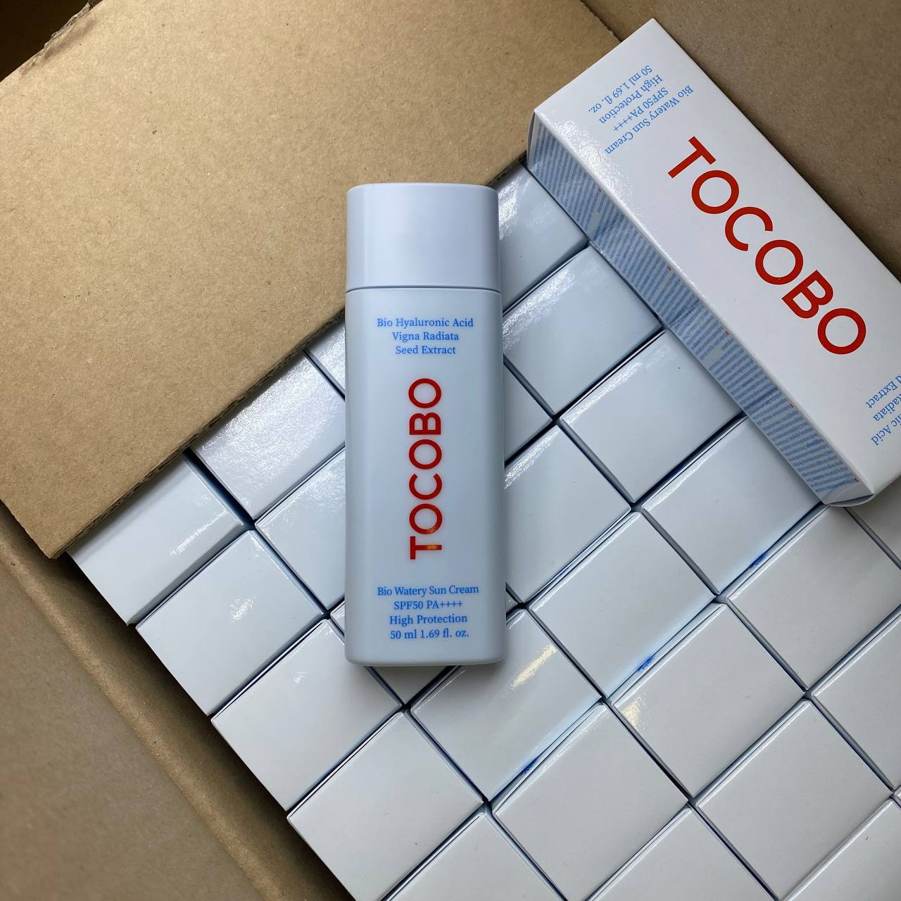 Увлажняющий солнцезащитный крем Tocobo Bio Watery Sun Cream SPF50