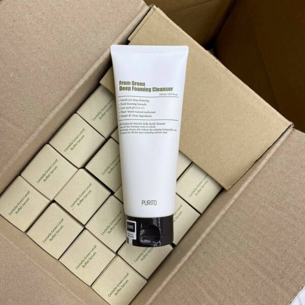 Пенка для умывания с центеллой и зеленым чаем Purito From Green Deep Foaming Cleanser — 150 мл